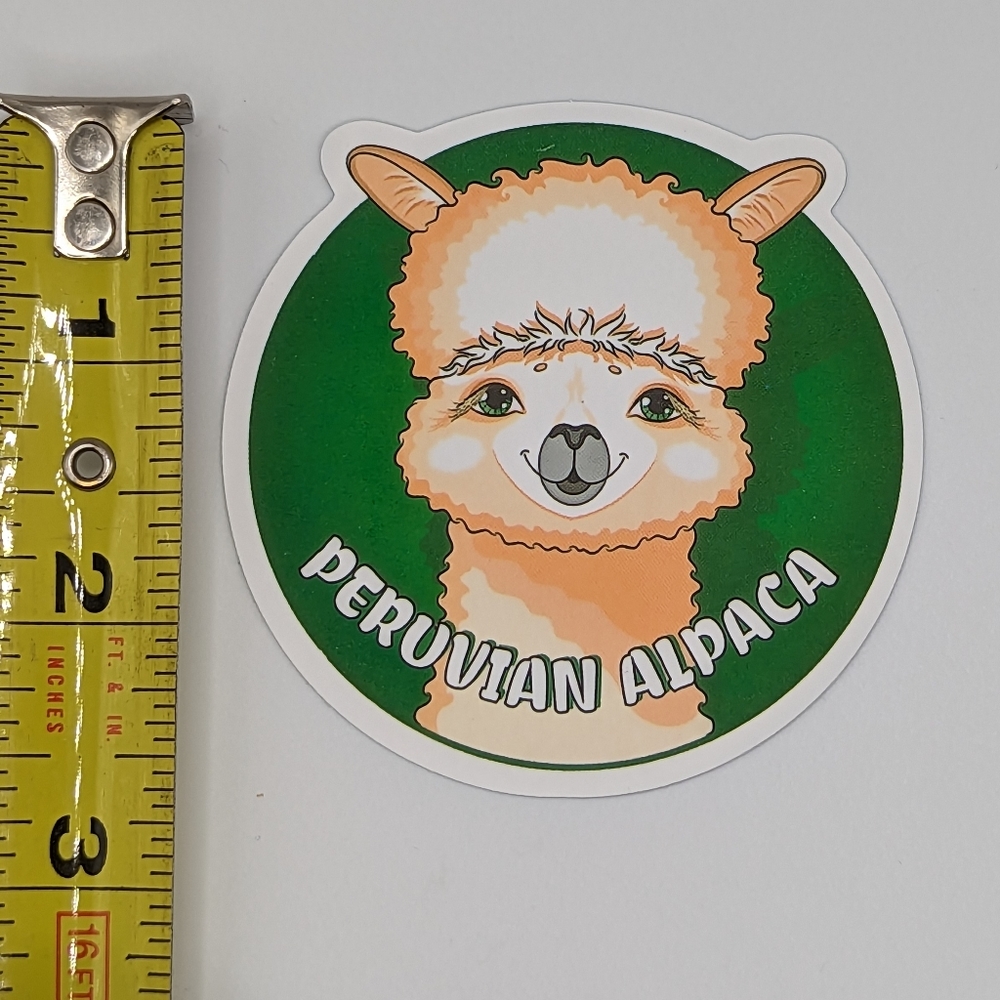 Peruvian Alpaca Sticker - Picture 2 of 2
